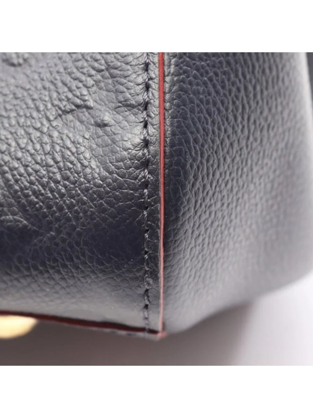 Louis Vuitton Handbag Montaigne MM 2-Way Marine Rouge Leather